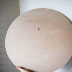 Mountain Wood Wall Art Round Boho Mosaic, 20 - thumbnail 4