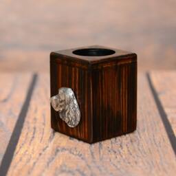 English Springer Spaniel - Wooden Candlestick With Dog, Souvenir, Decoration, Limited Edition, Collection - thumbnail 2