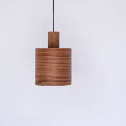 Set Of 3 Rustic Walnut Hanging Lights, Kitchen Island Pendant Lights, Wood Decor Hanging Lamp - thumbnail 2