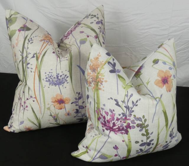 "Hampshire Floral Watercolour Cushions 18"" 20"" 22"" 24" - image 1