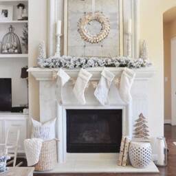 Merry & Bright Christmas Pillow Cover Rustic Linen Farmhouse Decor - thumbnail 2