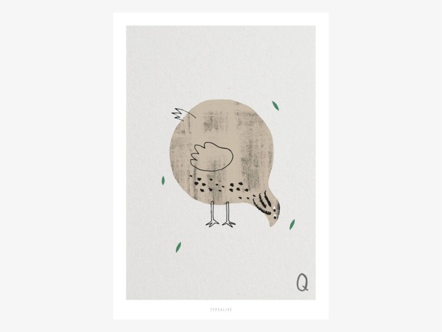 Poster Wall Picture/Abc Kids Q - English Poster, Animal Alphabet, Letters, Children's Room Decoration Room, Art Print - image 1