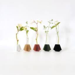 Beige Propagation Station/Plant & Floral Bud Vase 3D Printed Hanok Mini - thumbnail 3