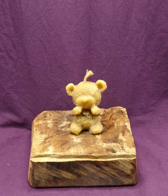 "Pure Beeswax Candle ""Teddy Bear" - image 1