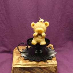 "Pure Beeswax Candle ""Teddy Bear" - thumbnail 4