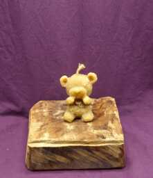 "Pure Beeswax Candle ""Teddy Bear"