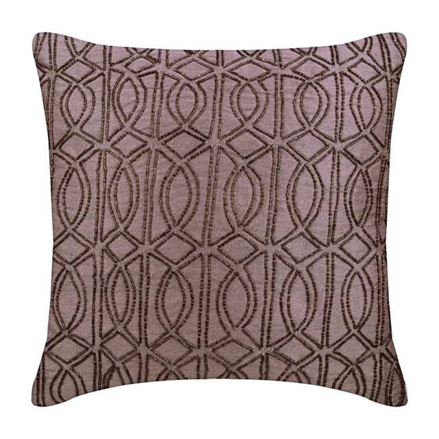 "Art Silk Light Plum Purple Toss Pillows 16""x16" - image 1