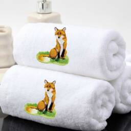 Personalized Embroidered Animal Towels, Luxury 550Gsm Cotton - thumbnail 3