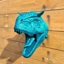 Carnotaurus Wall Art - Dinosaur Mount- 3D Printed - thumbnail 3