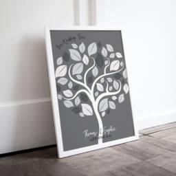 Personalised Guest Book Alternative, Wedding Tree, Keepsake Gift, Book, Guests Just Sign The Leaves - thumbnail 2
