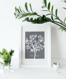 Personalised Guest Book Alternative, Wedding Tree, Keepsake Gift, Book, Guests Just Sign The Leaves - thumbnail 1