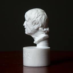 Bust Of Hesiod Statue Carved Greek Marble Figurine - thumbnail 2