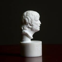Bust Of Hesiod Statue Carved Greek Marble Figurine - thumbnail 4