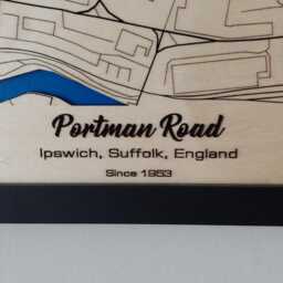 Portman Road Wall Art Laser Engraved Wood, Ipswich Town Fc Gift - thumbnail 3
