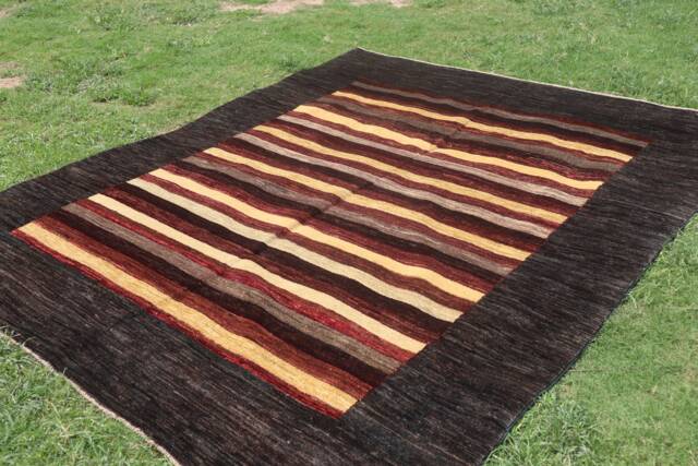 7.8 X 6.5 Ft Stunning Khaskhuli Square Area Size Carpet, -Faded Color Rug - image 1