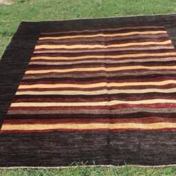 7.8 X 6.5 Ft Stunning Khaskhuli Square Area Size Carpet, -Faded Color Rug - thumbnail 2