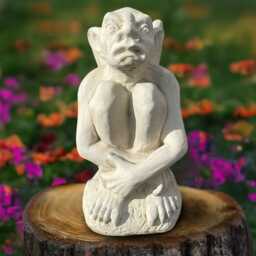 Massive Gargoyle Statue Concrete Mythical Creature Figurine Stone Large Troll Sculpture Fantasy Ornament Gothic Garden Gift Lawn Decor - thumbnail 1