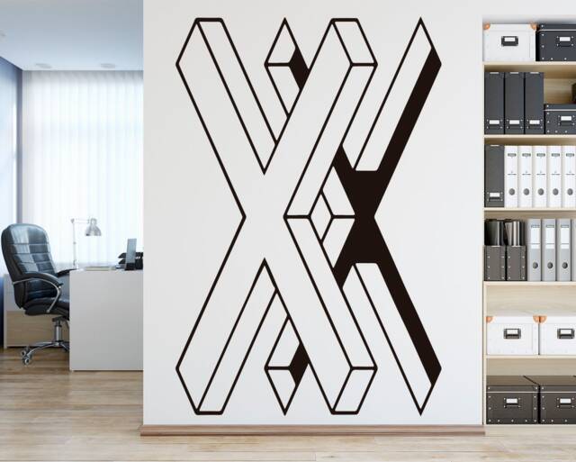 Optical Illusion Wall Decal Geometric Art Sticker - image 1