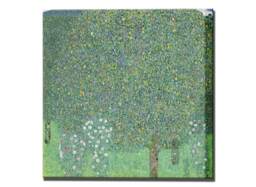 Gustav Klimt Roses Under Trees Canvas Wall Art Print