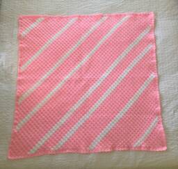 Pink Crochet Baby Blanket - thumbnail 1