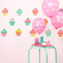 Cupcakes - Fabric Wall Decal Yum Mej - thumbnail 2