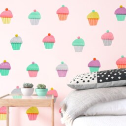 Cupcakes - Fabric Wall Decal Yum Mej - thumbnail 3