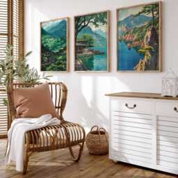 Set Of 3 South Korea Posters, Travel Prints, Seoul, Busan, Jeju Island Wall Art Set, Asian Landscape Korean Decor - thumbnail 4