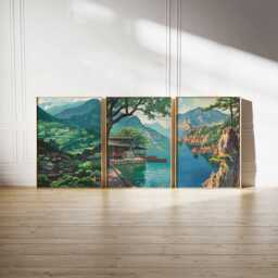 Set Of 3 South Korea Posters, Travel Prints, Seoul, Busan, Jeju Island Wall Art Set, Asian Landscape Korean Decor - thumbnail 2