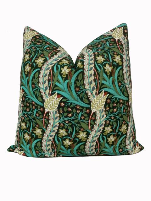 William Morris & Co - Ben Pentreath Daffodil Dark Olive Queen Square Fabric Collection Cushion Cover Pillow Double Sided - image 1