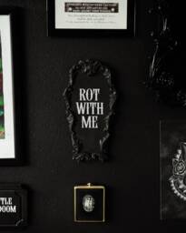 Personalised Coffin Ornate Wall Hanging/Handmade Gothic Home Decor Custom Text/Phrase/Quote Dark Academia Plaque - thumbnail 1