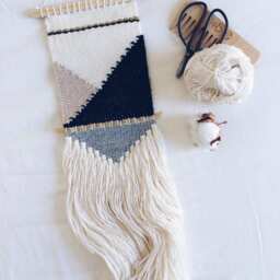Natural Modern Wall Hanging/Geometric/Minimal/Woven Hanging/Wall Art Tapestry/Nursery Room - thumbnail 3