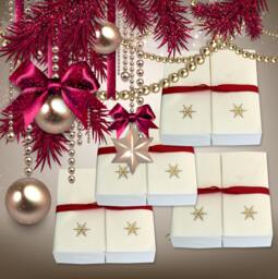 Embossed Snowflake Guest Hand Towels Nature's Linen Christmas Holiday Decor