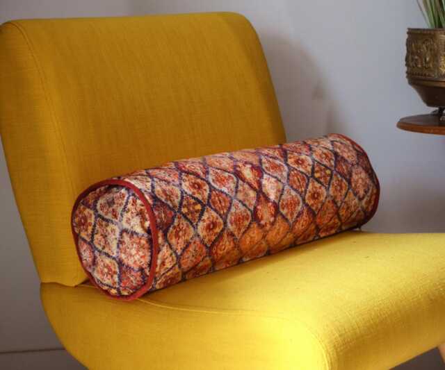 Bolster 50x18cm - Handmade in France Upholstery Fabric - image 1