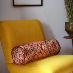 Bolster 50x18cm - Handmade in France Upholstery Fabric - thumbnail 2