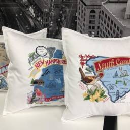New Hampshire State Pillow With Feather Insert - thumbnail 2