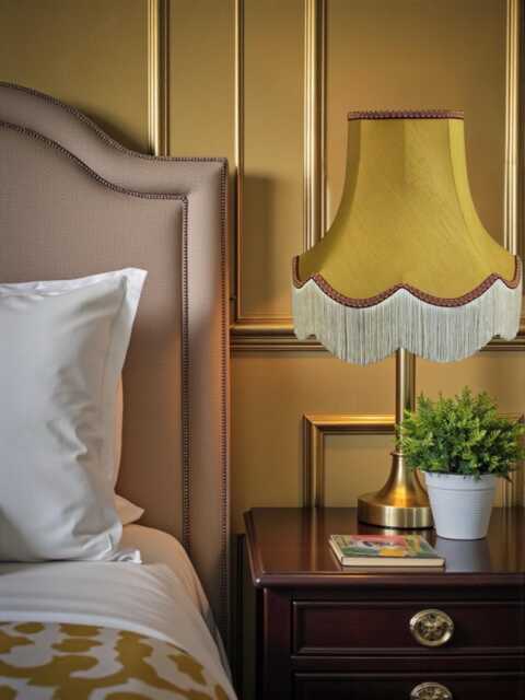 Traditional Antique Gold Fabric Lampshade Handmade For Table & Floor Standard Lamp Bases, Wall Light Fixtures, Ceiling Fittings - image 1