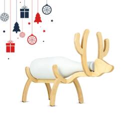 Wooden Reindeer Christmas Wine Holder Wine Rack Stand Lover Gift