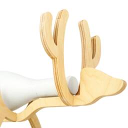 Wooden Reindeer Christmas Wine Holder Wine Rack Stand Lover Gift - thumbnail 3
