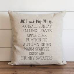 Fall Pillow Cover // All I Need This Autumn Thanksgiving Home Decor - thumbnail 1