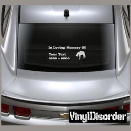 Horse 02 in Loving Memory Custom Car Or Wall Vinyl Decal Stickers - Ilmhorse02Et - thumbnail 1