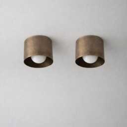 Mid Century Modern Adjustable Ceiling Spot Light Handmade Brass Light Flush Mount Fixture - Directional Lighting - thumbnail 1