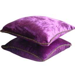 "Luxury Purple Pillow Cover For Bed 24""x24""/26""x26"