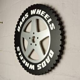 Personalised Garage Sign/Custom Car Tyre Wheel Plaque Handmade Automobilia Hanging Wall Art UK - thumbnail 4
