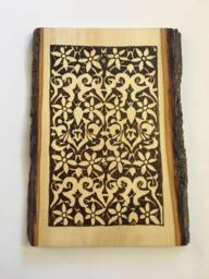 Wood Wall Art Wood Decor Wall Hanging Plaque Islamic Alhambra Spanish Arabesque Nasrid Art Medieval - thumbnail 1