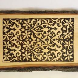 Wood Wall Art Wood Decor Wall Hanging Plaque Islamic Alhambra Spanish Arabesque Nasrid Art Medieval - thumbnail 3