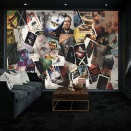Movie Poster Collage Wallpaper Mural - Peel & Stick Wall Decal - thumbnail 2