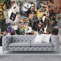 Movie Poster Collage Wallpaper Mural - Peel & Stick Wall Decal - thumbnail 3