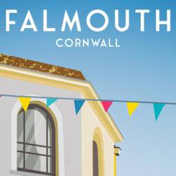 Falmouth Print - Cornwall Quay Street Art Print A3, A2, A1 - thumbnail 3