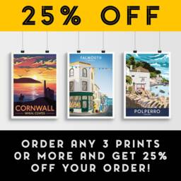 Falmouth Print - Cornwall Quay Street Art Print A3, A2, A1 - thumbnail 2