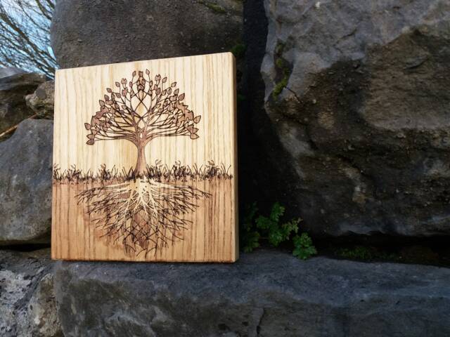 Tree Engraving Wall Art - image 1